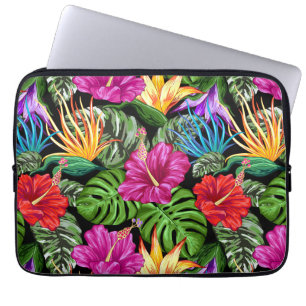 Funda Para Portátil Patrón de humor de verano floral tropical