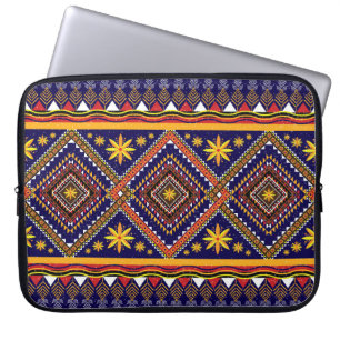 Funda Para Portátil Patrón de ikat oriental geométrico étnico tradicio