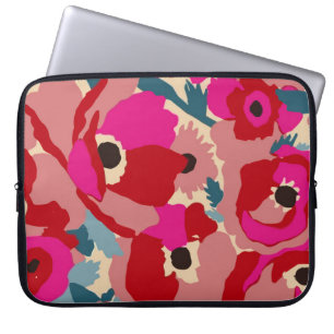 Funda Para Portátil Patrón de ilustracion de flores. Moti botánico flo