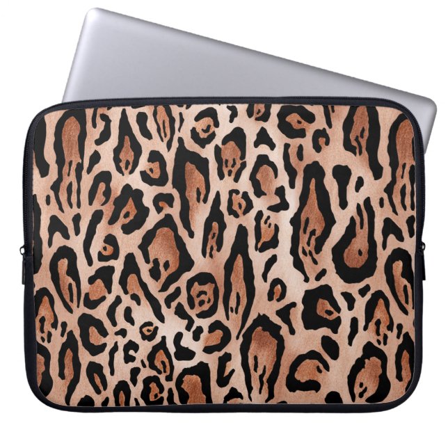 Funda Para Portátil Patrón de impresión de leopardo (Frente)