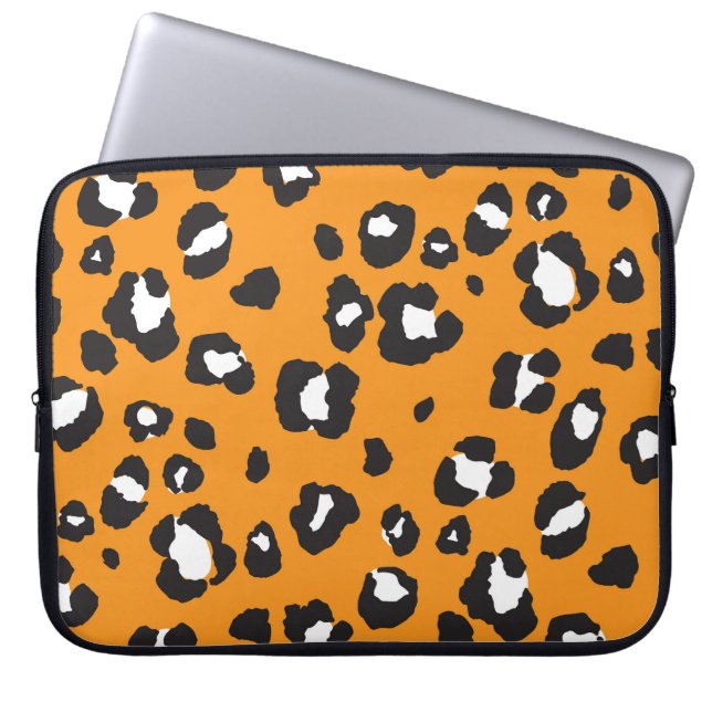 Funda Para Portátil Patrón de impresión de leopardo clásico (Frente)