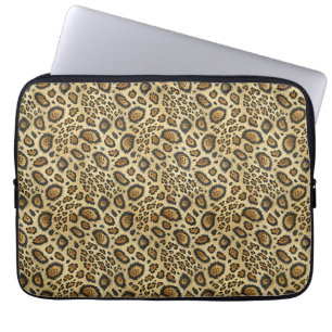 Funda Para Portátil Patrón de Impresión de Leopardo – Diseño de Piel d