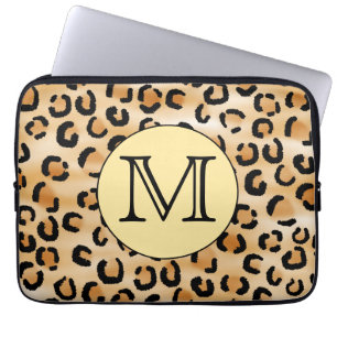 Funda Para Portátil Patrón de impresión de monograma Leopardo person