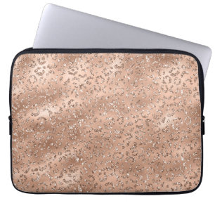 Funda Para Portátil Patrón de impresión de piel de leopardo negro cu