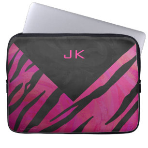 Funda Para Portátil Patrón de impresión en blanco y negro del tigre de