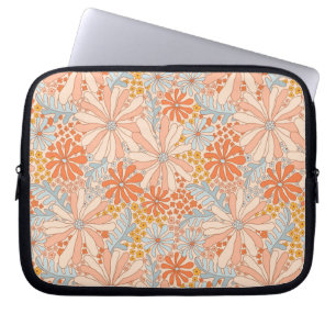 Funda Para Portátil Patrón de jardín de flores retro