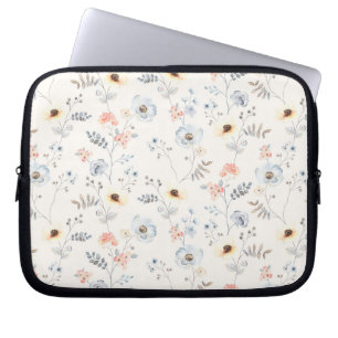 Funda Para Portátil Patrón de jardín floral de la amapola