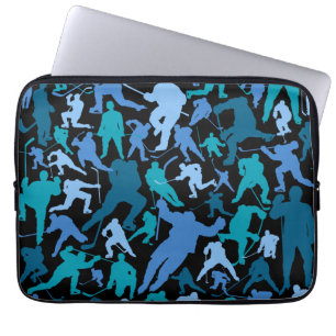 Funda Para Portátil Patrón de jugador de hockey