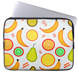 Funda Para Portátil Patrón de Kaleidoscopio de Fruto Vibrante