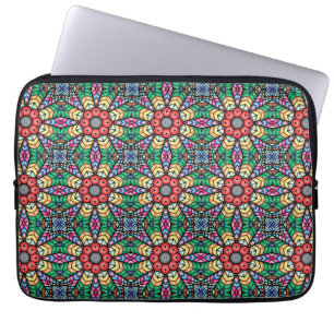 Funda Para Portátil Patrón de Kaleidoscopio Ornato Colorido