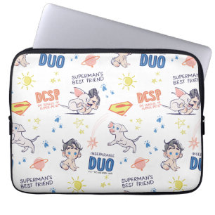 Funda Para Portátil Patrón de Krypto y Superman para Bebés