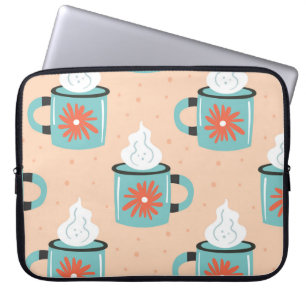 Funda Para Portátil Patrón de la Copa Azul Ligero.