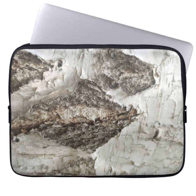Funda Para Portátil Patrón de la corteza de Birch (Frente)