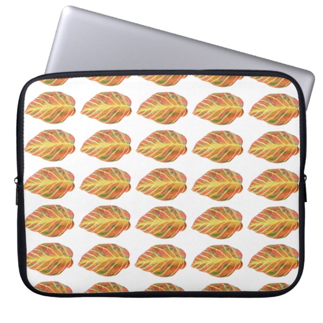 Funda Para Portátil Patrón de la hoja de ternera (Frente)