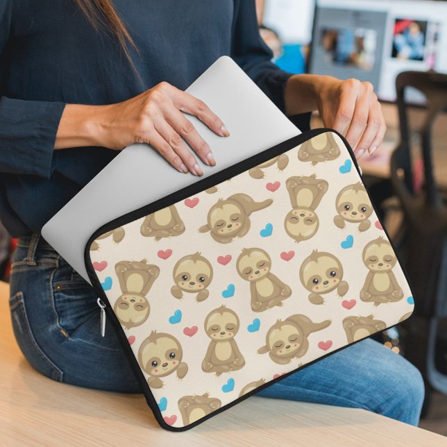 Funda Para Portátil Patrón De Lágrimas, Lágrimas Cuestas, Corazones (Subido por el creador)