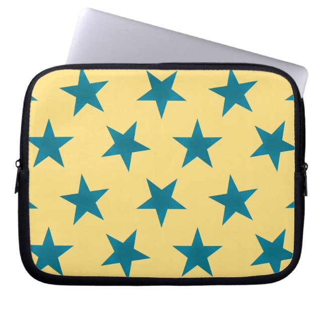 Funda Para Portátil Patrón de las estrellas doradas 18 (Frente)