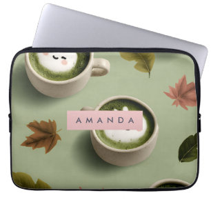 Funda Para Portátil Patrón de latte mate personalizado