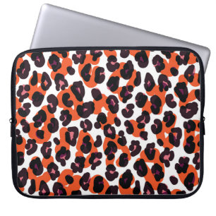 Funda Para Portátil Patrón de leopardo colorido: Diseño sin foco.
