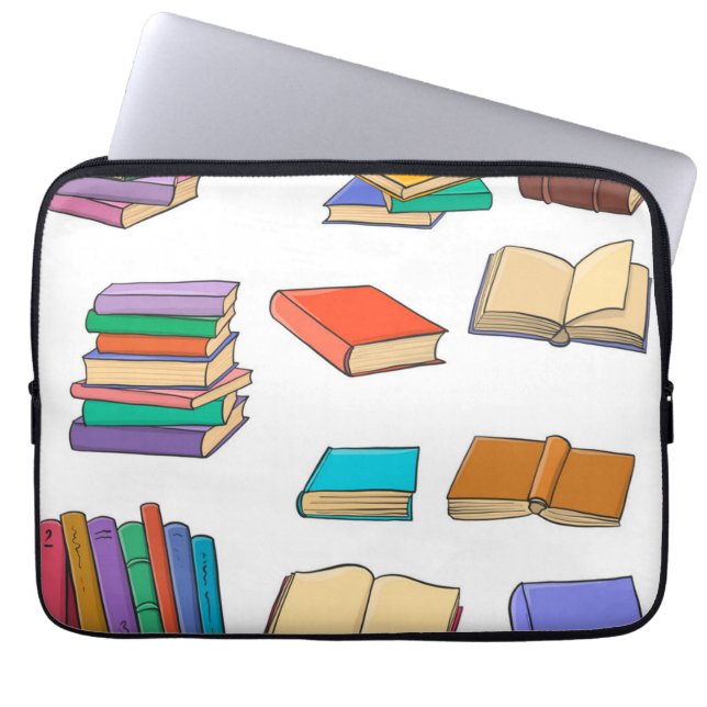 Funda Para Portátil Patrón de libro (Frente)