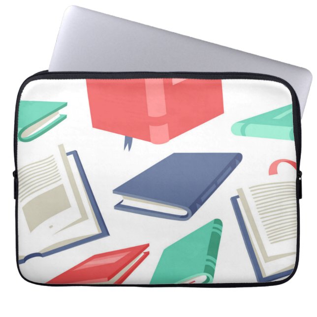 Funda Para Portátil Patrón de libro (Frente)