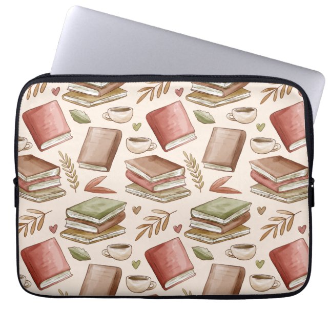 Funda Para Portátil Patrón de libro (Frente)