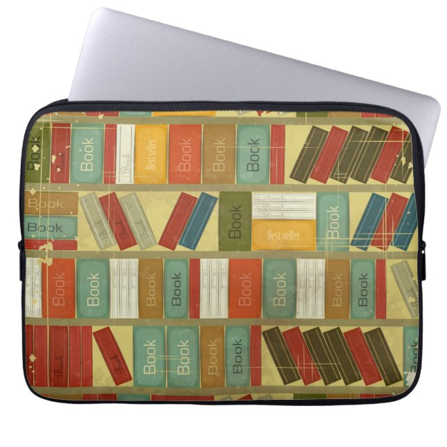 Funda Para Portátil Patrón de libro (Frente)