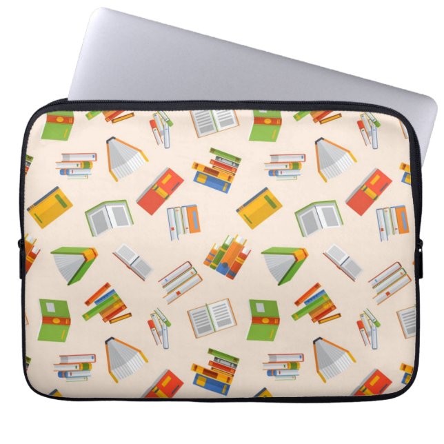 Funda Para Portátil Patrón de libro (Frente)