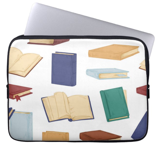 Funda Para Portátil Patrón de libro (Frente)