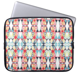 Funda Para Portátil Patrón de línea tribal geométrica abstracta