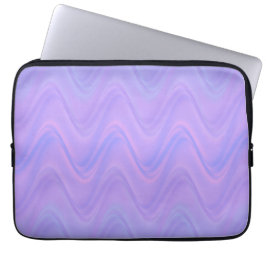 Funda Para Portátil Patrón de Líneas Onduladas Rosa Púrpura