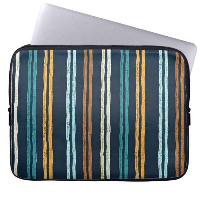 Funda Para Portátil patrón de líneas verticales abstractas (Frente)