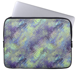 Funda Para Portátil Patrón de líquido azul tanzano