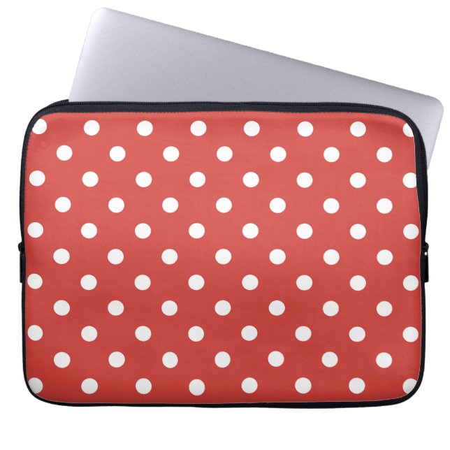 Funda Para Portátil Patrón de lunares  (Frente)