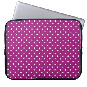 Funda Para Portátil Patrón de lunares púrpura
