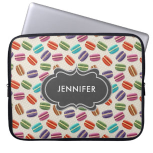 Funda Para Portátil Patrón de macarones de color lindo con puntos de p