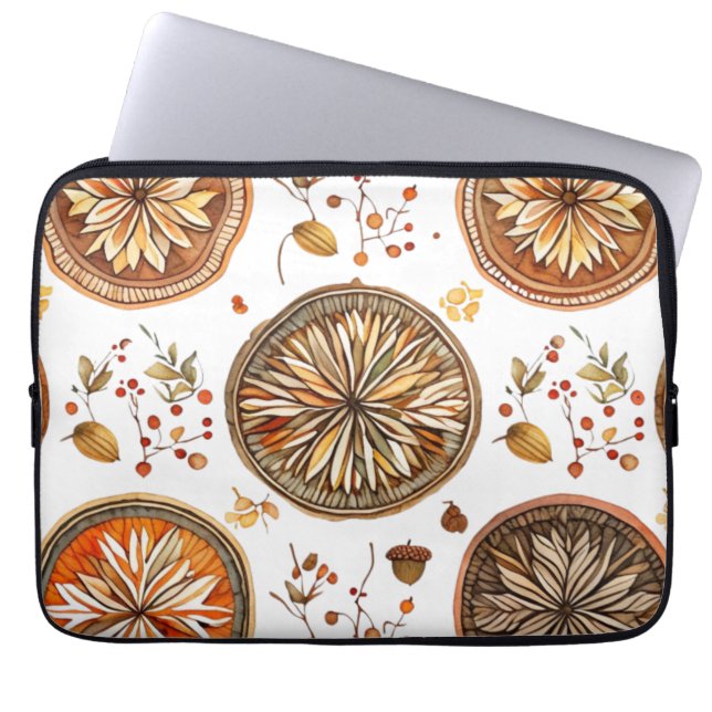Funda Para Portátil Patrón de Mandala de otoño (Frente)