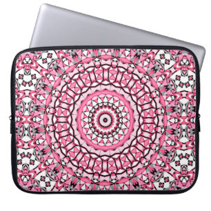 Funda Para Portátil Patrón de mandala redonda en mosai estilo vitral