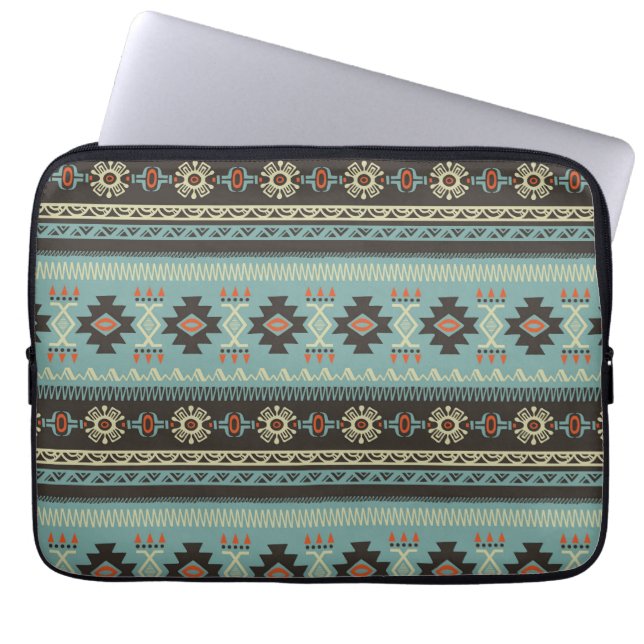 Funda Para Portátil Patrón de Manta Nativa (Frente)
