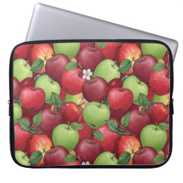 Funda Para Portátil Patrón de manzana de acuarela de cosecha de otoño