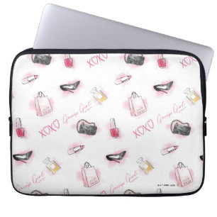 Funda Para Portátil Patrón de maquillaje del Chica Gossip