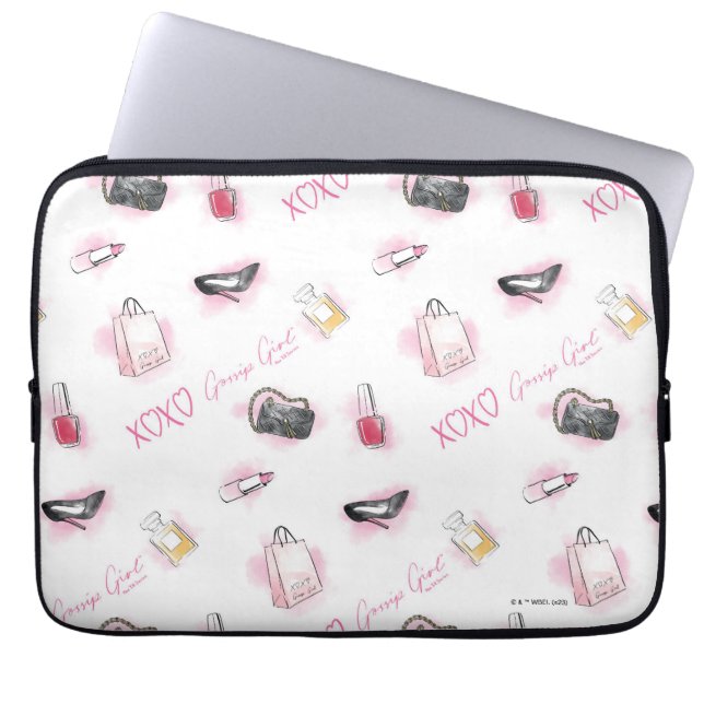 Funda Para Portátil Patrón de maquillaje del Chica Gossip (Frente)