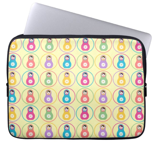 Funda Para Portátil Patrón de margarita (Frente)