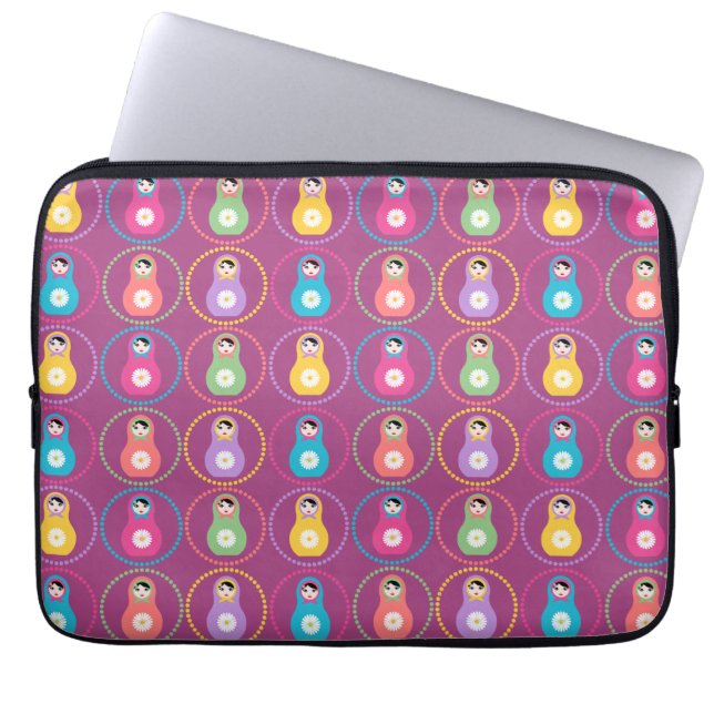 Funda Para Portátil Patrón de margarita (Frente)