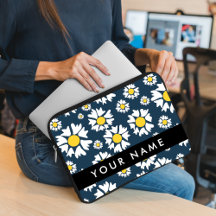 Patrón de margarita, maricas blancas, tu nombre