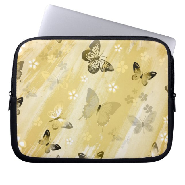Funda Para Portátil Patrón de mariposa 10 (Frente)
