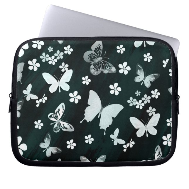 Funda Para Portátil Patrón de mariposa 14 (Frente)