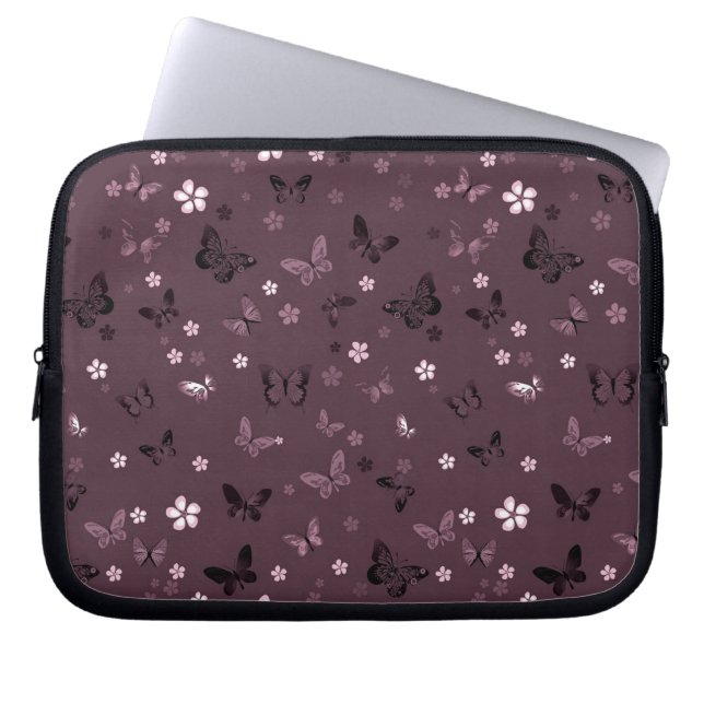 Funda Para Portátil Patrón de mariposa 5 (Frente)