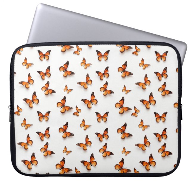 Funda Para Portátil Patrón de mariposa monarca (Frente)