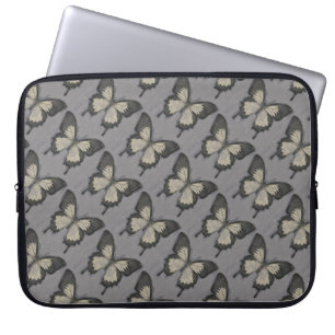 Funda Para Portátil Patrón de mariposa violeta vintage