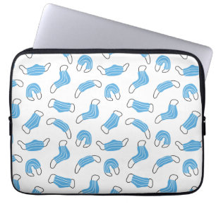 Funda Para Portátil Patrón de máscara médica